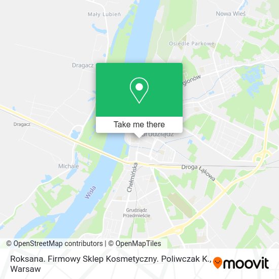 Roksana. Firmowy Sklep Kosmetyczny. Poliwczak K. map