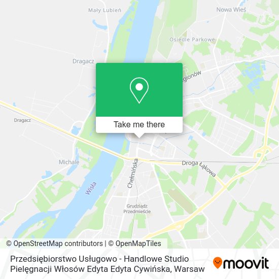 Przedsiębiorstwo Usługowo - Handlowe Studio Pielęgnacji Włosów Edyta Edyta Cywińska map