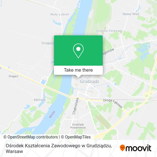 Ośrodek Kształcenia Zawodowego w Grudziądzu map