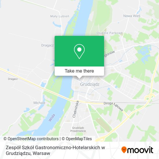 Zespół Szkół Gastronomiczno-Hotelarskich w Grudziądzu map