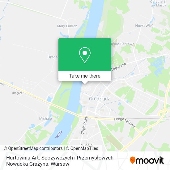 Hurtownia Art. Spożywczych i Przemysłowych Nowacka Grażyna map