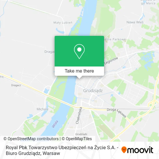 Карта Royal Pbk Towarzystwo Ubezpieczeń na Życie S.A. - Biuro Grudziądz