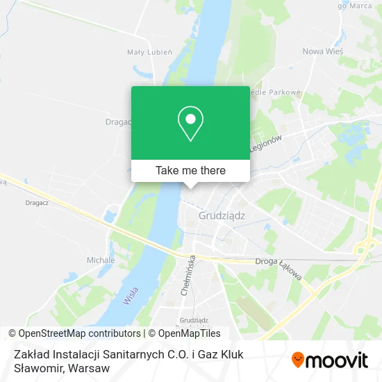 Карта Zakład Instalacji Sanitarnych C.O. i Gaz Kluk Sławomir