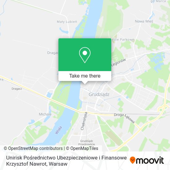 Unirisk Pośrednictwo Ubezpieczeniowe i Finansowe Krzysztof Nawrot map