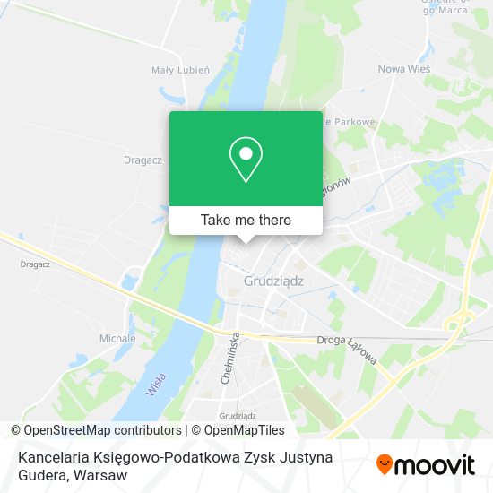 Kancelaria Księgowo-Podatkowa Zysk Justyna Gudera map