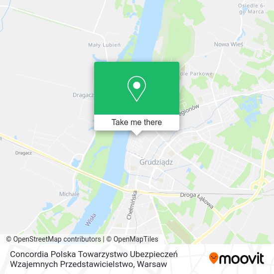 Concordia Polska Towarzystwo Ubezpieczeń Wzajemnych Przedstawicielstwo map