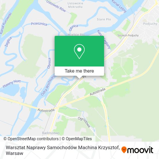 Warsztat Naprawy Samochodów Machina Krzysztof map