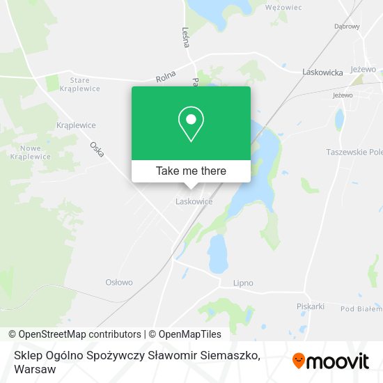 Sklep Ogólno Spożywczy Sławomir Siemaszko map