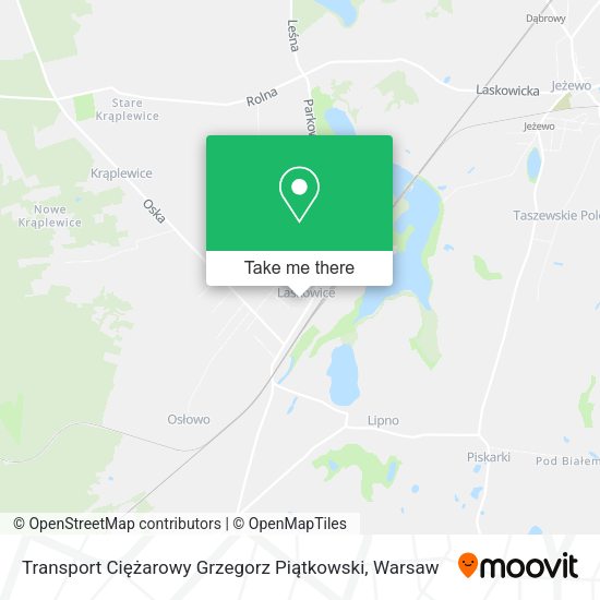 Transport Ciężarowy Grzegorz Piątkowski map