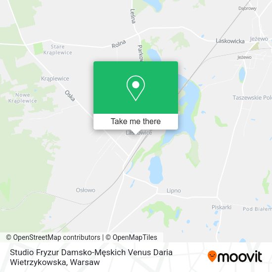 Studio Fryzur Damsko-Męskich Venus Daria Wietrzykowska map