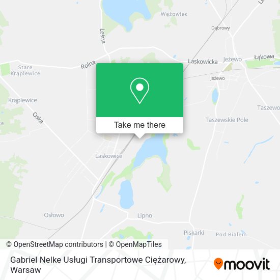 Gabriel Nelke Usługi Transportowe Ciężarowy map