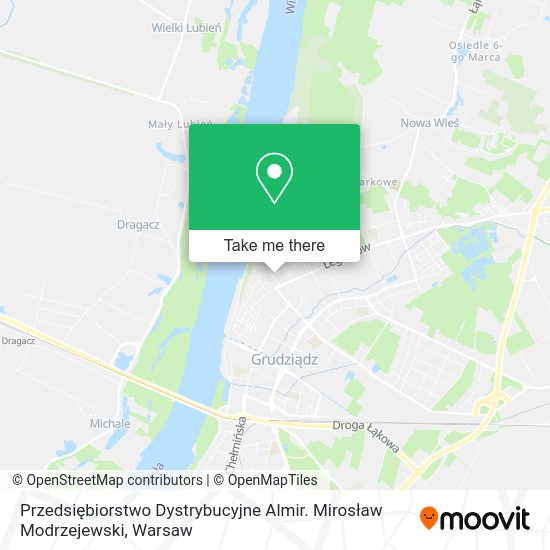 Przedsiębiorstwo Dystrybucyjne Almir. Mirosław Modrzejewski map