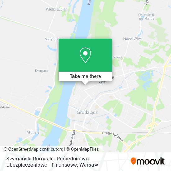 Szymański Romuald. Pośrednictwo Ubezpieczeniowo - Finansowe map