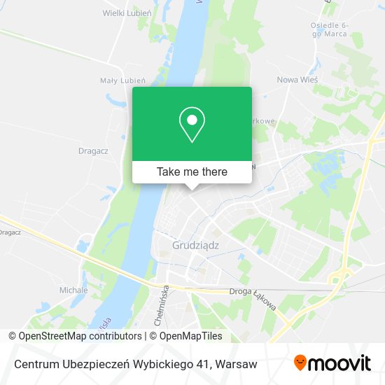 Centrum Ubezpieczeń Wybickiego 41 map