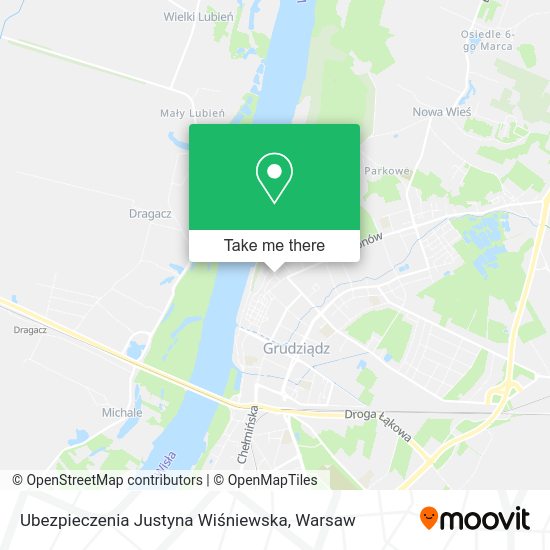 Ubezpieczenia Justyna Wiśniewska map