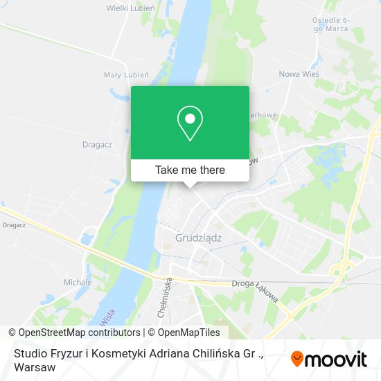 Studio Fryzur i Kosmetyki Adriana Chilińska Gr . map