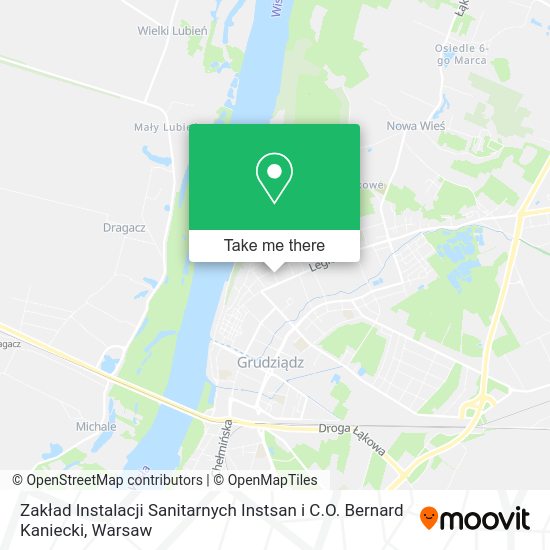 Zakład Instalacji Sanitarnych Instsan i C.O. Bernard Kaniecki map