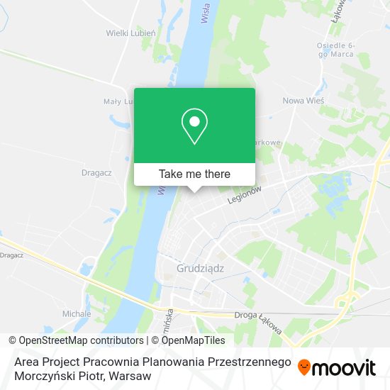 Карта Area Project Pracownia Planowania Przestrzennego Morczyński Piotr