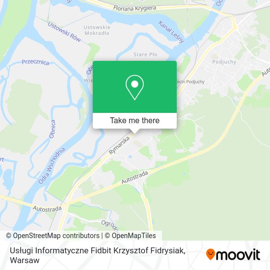 Usługi Informatyczne Fidbit Krzysztof Fidrysiak map