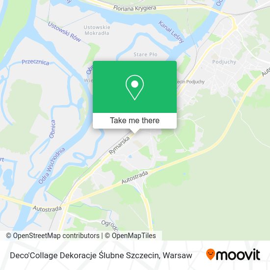 Deco'Collage Dekoracje Ślubne Szczecin map