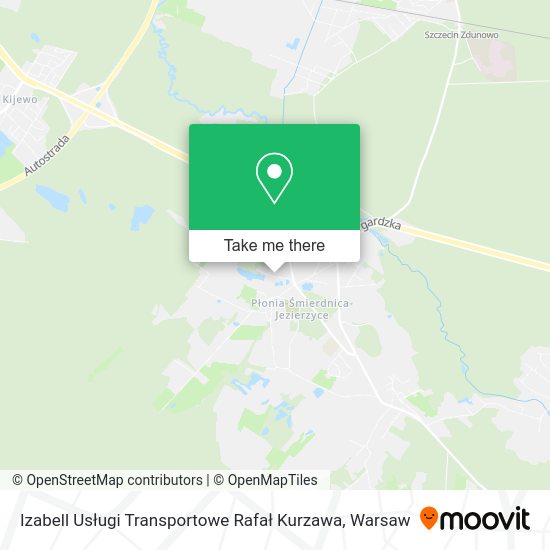 Izabell Usługi Transportowe Rafał Kurzawa map