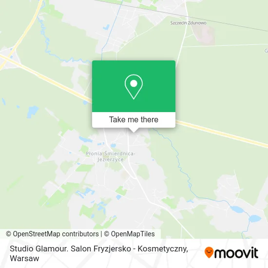 Studio Glamour. Salon Fryzjersko - Kosmetyczny map