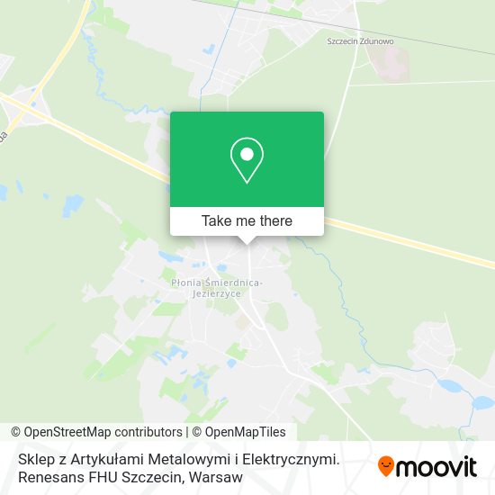 Sklep z Artykułami Metalowymi i Elektrycznymi. Renesans FHU Szczecin map