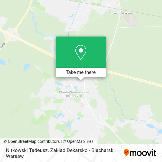 Карта Nitkowski Tadeusz. Zakład Dekarsko - Blacharski