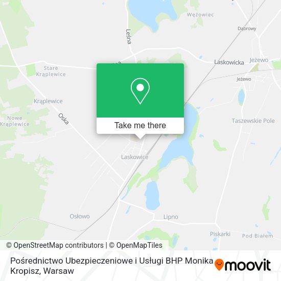 Pośrednictwo Ubezpieczeniowe i Usługi BHP Monika Kropisz map