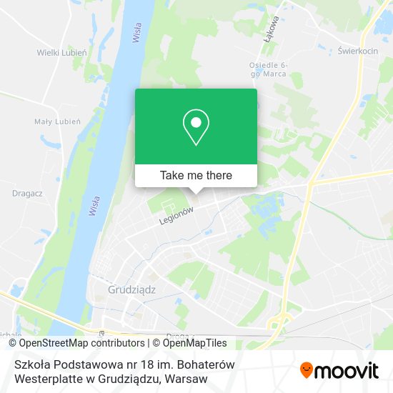 Szkoła Podstawowa nr 18 im. Bohaterów Westerplatte w Grudziądzu map