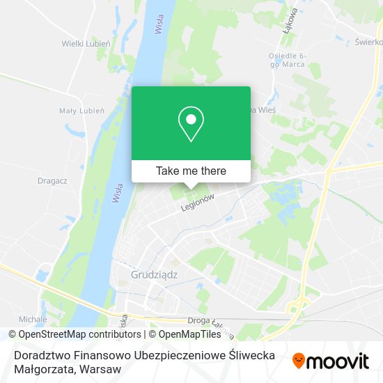 Doradztwo Finansowo Ubezpieczeniowe Śliwecka Małgorzata map