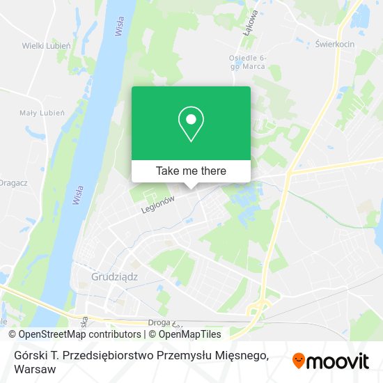 Górski T. Przedsiębiorstwo Przemysłu Mięsnego map