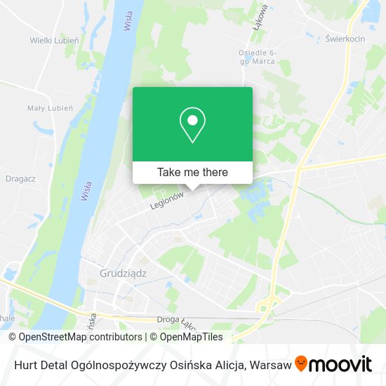 Hurt Detal Ogólnospożywczy Osińska Alicja map