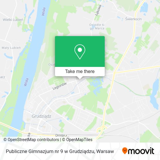 Publiczne Gimnazjum nr 9 w Grudziądzu map