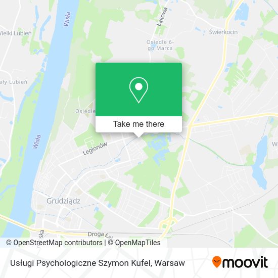 Usługi Psychologiczne Szymon Kufel map