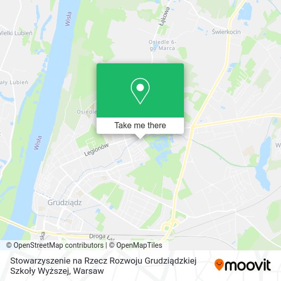 Stowarzyszenie na Rzecz Rozwoju Grudziądzkiej Szkoły Wyższej map