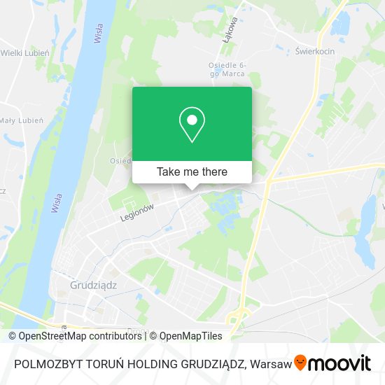 POLMOZBYT TORUŃ HOLDING GRUDZIĄDZ map