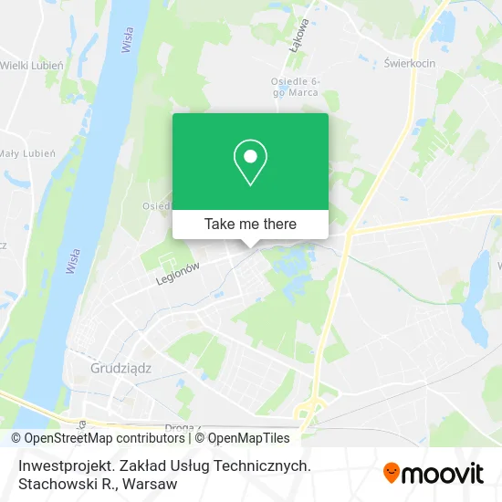 Карта Inwestprojekt. Zakład Usług Technicznych. Stachowski R.