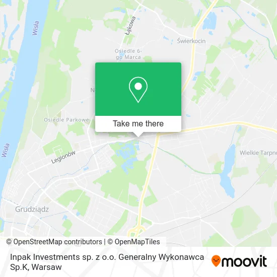 Карта Inpak Investments sp. z o.o. Generalny Wykonawca Sp.K
