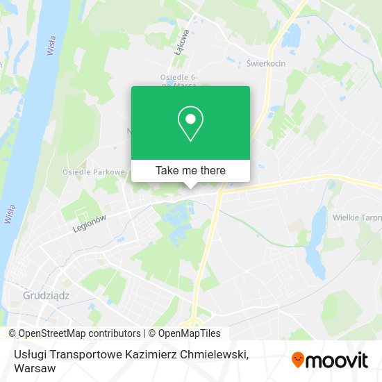 Usługi Transportowe Kazimierz Chmielewski map