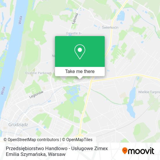 Przedsiębiorstwo Handlowo - Usługowe Zimex Emilia Szymańska map