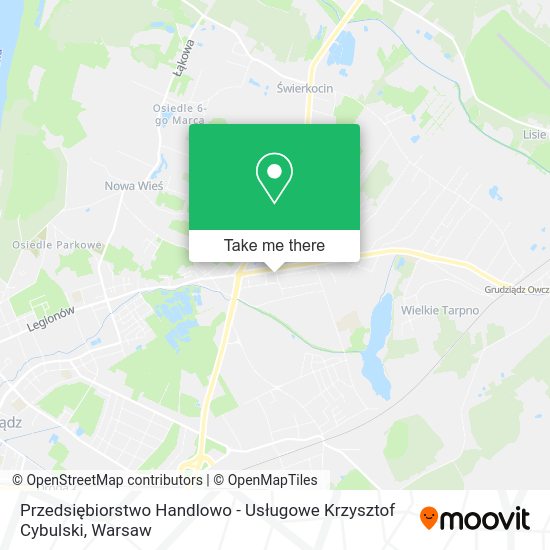 Przedsiębiorstwo Handlowo - Usługowe Krzysztof Cybulski map