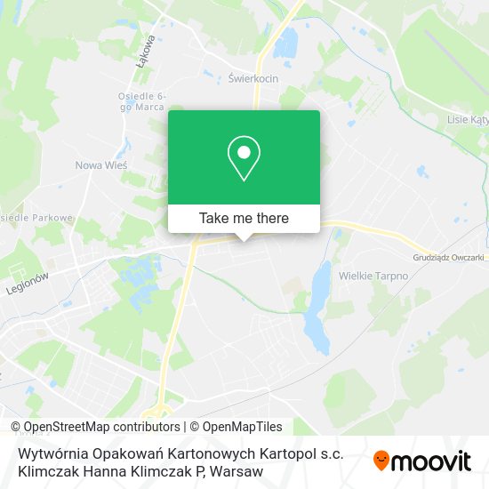 Wytwórnia Opakowań Kartonowych Kartopol s.c. Klimczak Hanna Klimczak P map