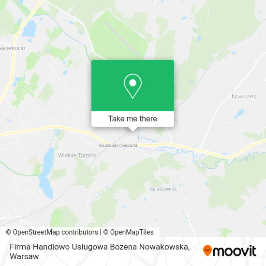 Карта Firma Handlowo Uslugowa Bozena Nowakowska