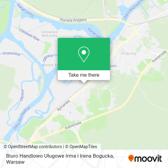 Карта Biuro Handlowo Uługowe Irma i Irena Bogucka