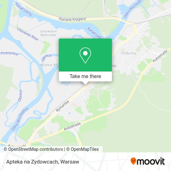 Apteka na Zydowcach map