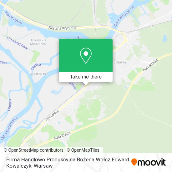 Firma Handlowo Produkcyjna Bożena Wołcz Edward Kowalczyk map