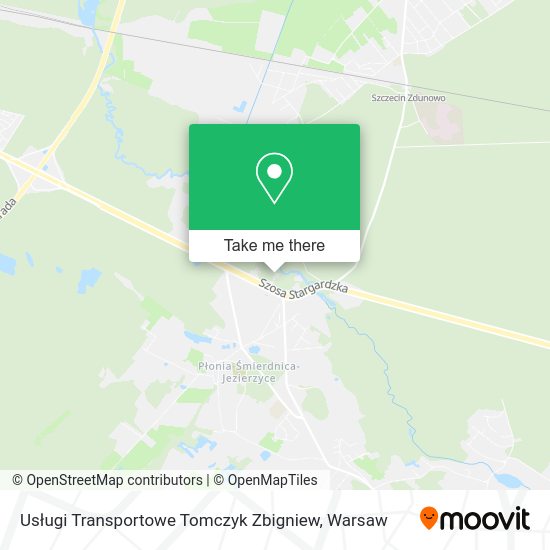 Карта Usługi Transportowe Tomczyk Zbigniew