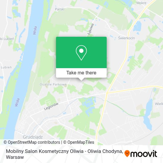 Mobilny Salon Kosmetyczny Oliwia - Oliwia Chodyna map