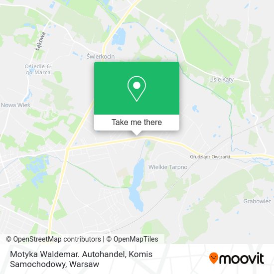 Motyka Waldemar. Autohandel, Komis Samochodowy map